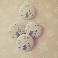 Bottoni in stoffa luna so sweet 