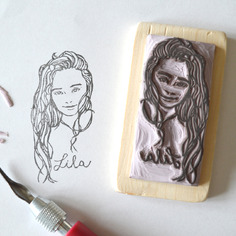 Timbro personalizzato con il tuo ritratto o logo 