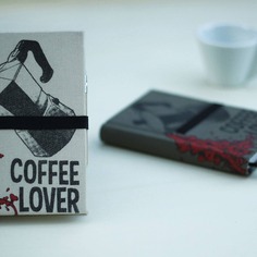 Coffee lover - manual handmade notebook 