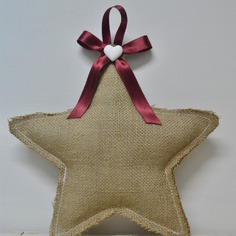 Decorazione stella in iuta il camiciaio settimanale 