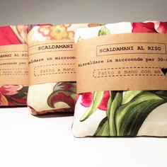 Scaldamani al riso da tasca. 