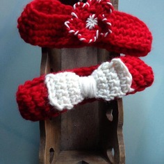 Fascia per capelli floofymoofy all'uncinetto in pura lana