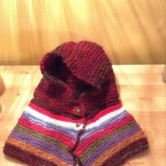 Collo con cappuccio in lana c'era una volta 