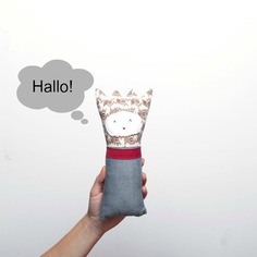 Pupazzo morbido, doudou re artu' ideato e realizzato a mano 