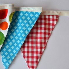 Bunting flags bandierine in stoffa decorazione 