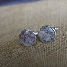 Gemelli per camicia {cufflinks} *mappamondo* 