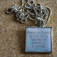 Collana con cammeo in resina *mentre dormi* max gazzè 