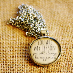 Collana con cammeo in resina *my person* - grey's anatomy 