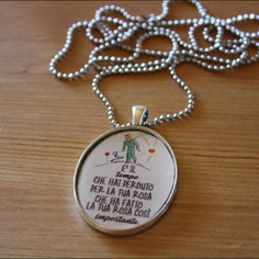 Collana con cammeo in resina *piccolo principe* 