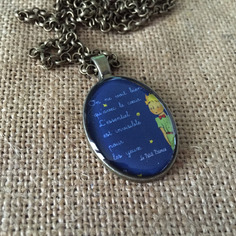 Collana con ciondolo in resina *il piccolo principe* 