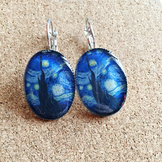 Orecchini *notte stellata* di vincent van gogh 