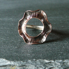 Anello in rame e argento 