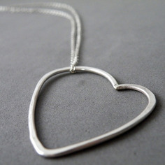 Dolce romantica collana cuore collana minimale argento 925 