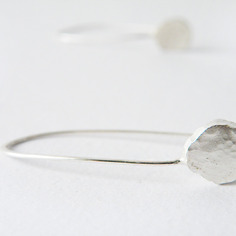 Orecchini argento 925 argento riciclato organico orecchini tondi orecchini minimali by steamylab