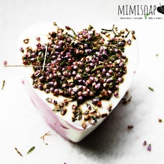 "erika" sapone naturale vegetale con erica selvatica essiccata 