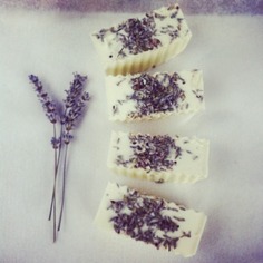 "lavander soap" sapone in fetta naturale vegetale alla lavanda 