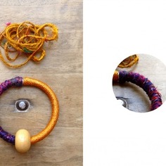 Bracciale tubo - ocra 