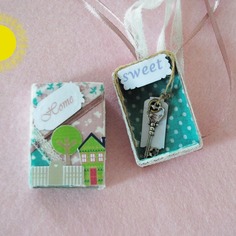 Messaggio in scatola  "home sweet home" 