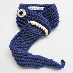 Sciarpa per bambino in lana merino - squalo 