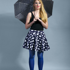 Jupe impression nuage "poussiere d'ange" 