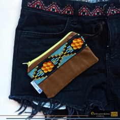 Borsello con motivi aztec 