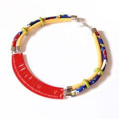 Collana con corda e plexiglass-bovarism 